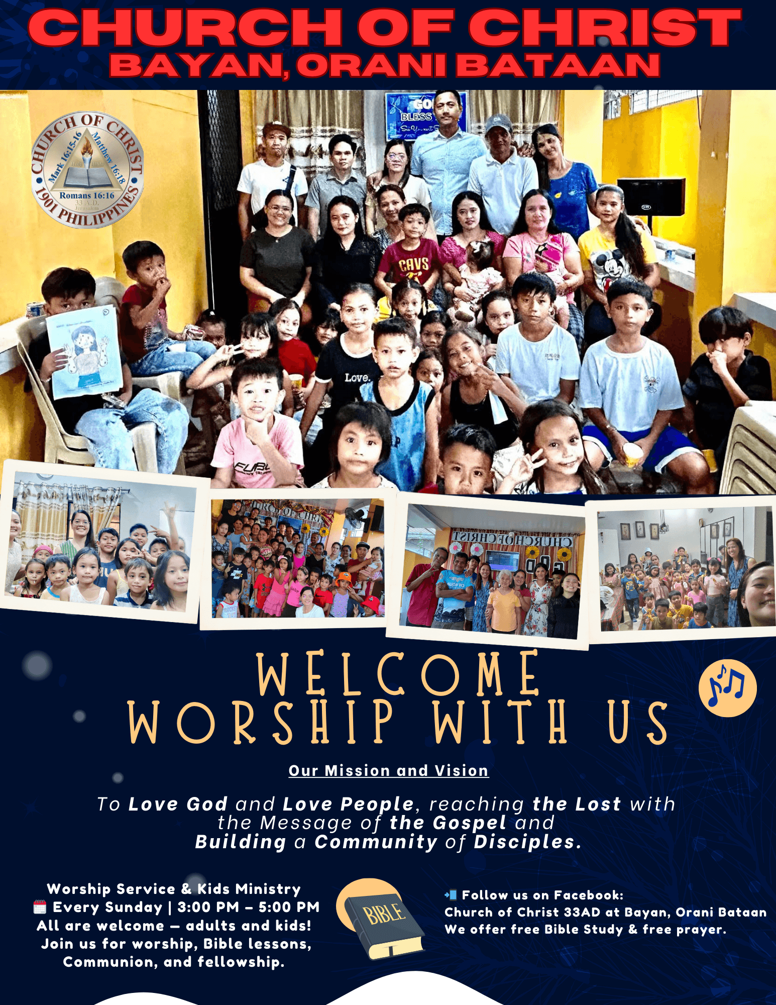 Church of Christ 33 A.D. at Bayan, Orani, Bataan